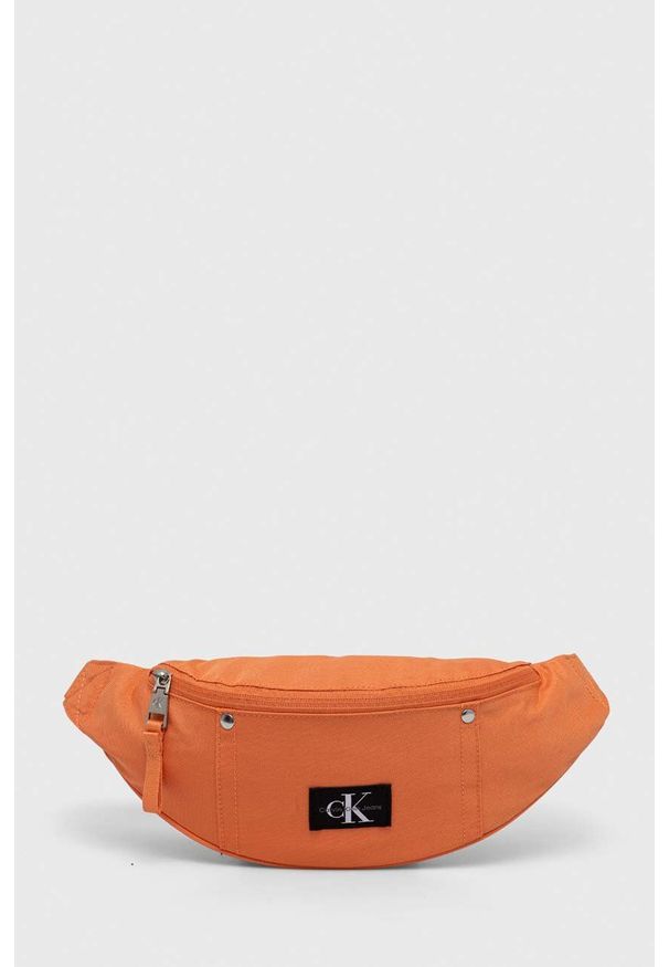 Calvin Klein Jeans nerka kolor pomarańczowy. Kolor: pomarańczowy. Materiał: poliester