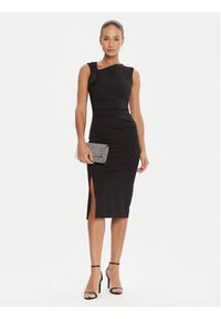 Rinascimento Sukienka koktajlowa CFC0125330003 Czarny Slim Fit. Kolor: czarny. Materiał: syntetyk. Styl: wizytowy #4