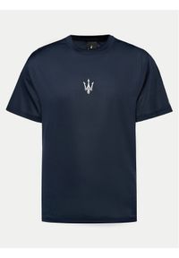 North Sails T-Shirt 453022 Granatowy Regular Fit. Kolor: niebieski. Materiał: syntetyk