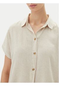Vero Moda Koszula Thea 10333794 Beżowy Loose Fit. Kolor: beżowy. Materiał: wiskoza #4
