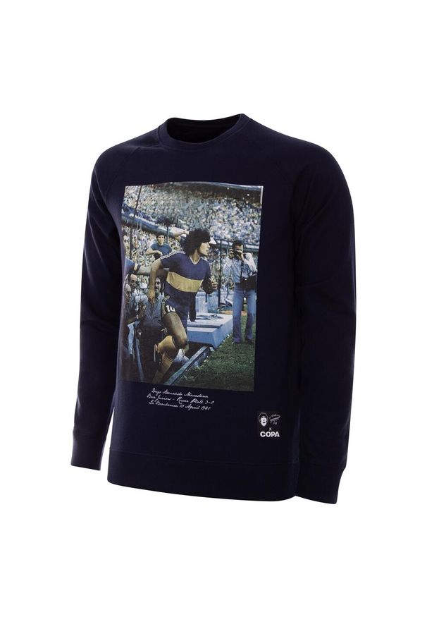 COPA FOOTBALL - Bluza dla dorosłych Maradona x COPA Bombonera - Czarny. Kolor: niebieski