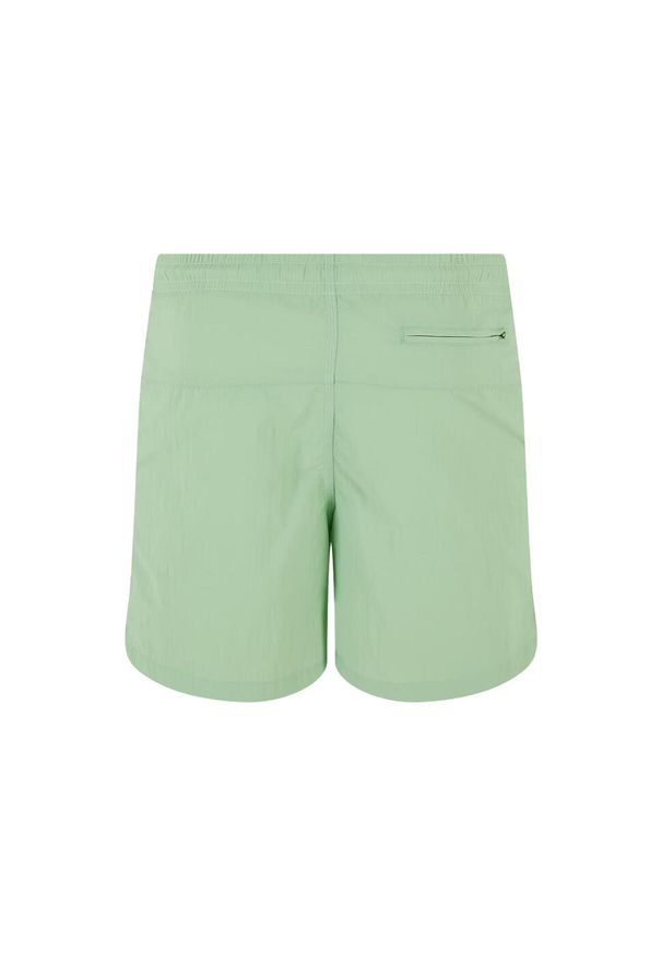 Urban Classics - Męskie Szorty Kąpielowe Block. Kolor: zielony. Styl: sportowy