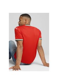 Puma - Koszulka domowa Portugal 2025. Kolor: czerwony, wielokolorowy, beżowy. Sport: piłka nożna