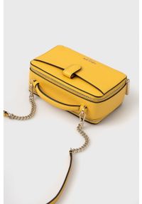 Kate Spade torebka skórzana kolor beżowy. Kolor: żółty. Materiał: skórzane #3