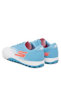 skechers - Skechers Buty do piłki nożnej Gold Tf 252016 WTQP Biały. Kolor: biały. Materiał: skóra