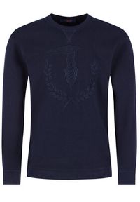 Trussardi Jeans - Trussardi Bluza 52F00112 Granatowy Regular Fit. Kolor: niebieski. Materiał: bawełna #2