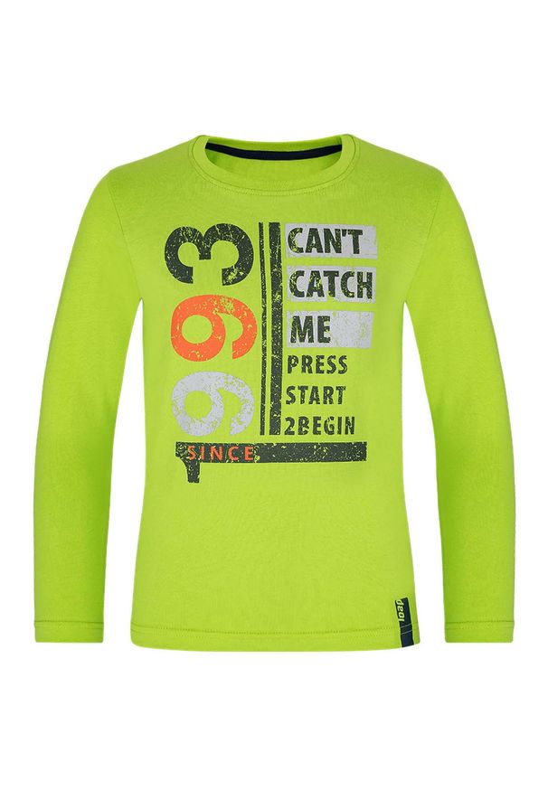 GLENMUIR - Koszulka dziecięca Loap Bilt długi rękaw 116 – 95% bawełna. Kolor: wielokolorowy. Materiał: bawełna. Długość rękawa: długi rękaw. Długość: długie. Wzór: nadruk