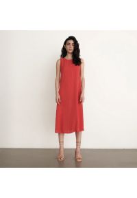 Reserved - Sukienka z Tencelu™Modalu - Czerwony. Kolor: czerwony