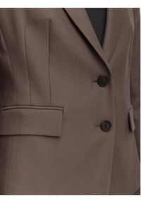 BOSS Marynarka Jia18 50564479 Brązowy Slim Fit. Kolor: brązowy. Materiał: lyocell #5
