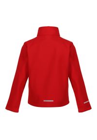 Regatta - Kurtka Softshellowa Dziecięca 2 Warstwy. Kolor: czerwony, wielokolorowy, czarny #1