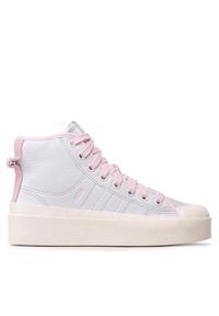 adidas Originals Buty Nizza Bonega Mid W GW6761 Biały. Kolor: biały. Materiał: skóra