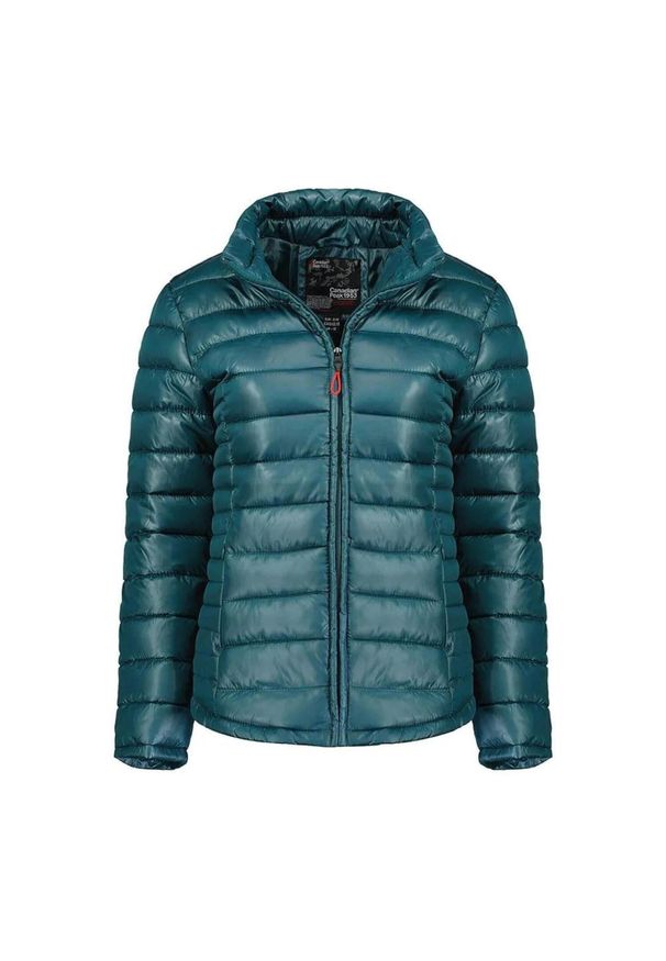 CANADIAN PEAK - Kurtka turystyczna damska Canadian Peak Colombiana. Kolor: zielony. Materiał: poliester. Sport: turystyka piesza