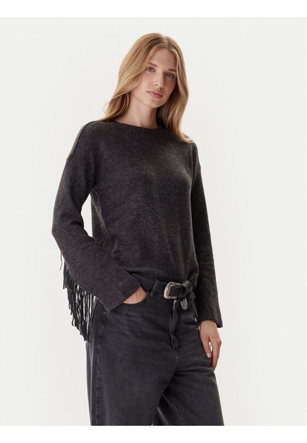 only - ONLY Sweter Jake 15355819 Szary Regular Fit. Kolor: szary. Materiał: syntetyk
