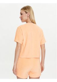 Puma T-Shirt Ess Elevated 677947 Pomarańczowy Regular Fit. Kolor: pomarańczowy. Materiał: bawełna #4