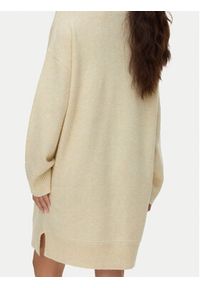 Vero Moda Sukienka dzianinowa Aquarius 10331900 Beżowy Regular Fit. Kolor: beżowy. Materiał: syntetyk