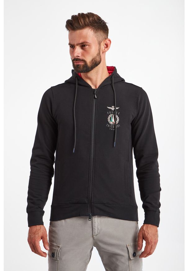 Aeronautica Militare - BLUZA AERONAUTICA MILITARE. Okazja: na co dzień. Typ kołnierza: kaptur. Styl: casual