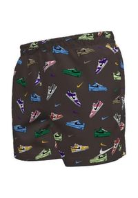 Szorty kąpielowe męskie Nike Multi Print 5" Volley. Kolor: wielokolorowy. Wzór: nadruk