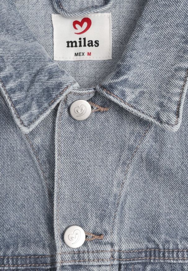 Renee - Niebieska Kurtka Jeansowa o Casualowym Fasonie Belissen. Okazja: na co dzień. Kolor: niebieski. Materiał: jeans. Styl: casual, boho