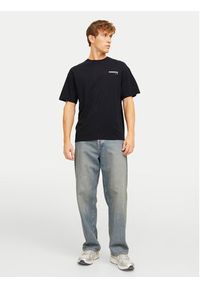 Jack & Jones T-Shirt Charge 12269384 Czarny Relaxed Fit. Kolor: czarny. Materiał: bawełna #6