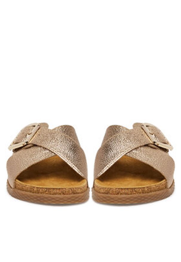 Lasocki Klapki ARC-BIERGE-19 Złoty. Kolor: złoty. Materiał: skóra