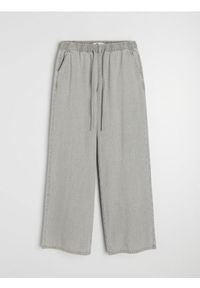 Sinsay - Jeansy joggery wide leg - szary. Kolor: szary #1