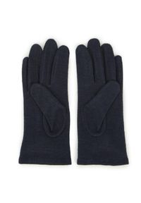 Wittchen - Damskie rękawiczki wełniane z okrągłymi ozdobami. Kolor: niebieski. Materiał: wełna. Wzór: aplikacja. Styl: klasyczny #3