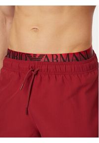 Emporio Armani Szorty sportowe EM000686 AF20432 U5050 Bordowy Regular Fit. Kolor: czerwony. Materiał: syntetyk. Styl: sportowy #3