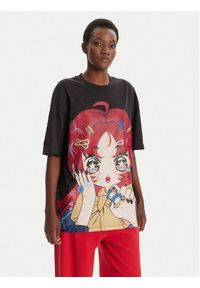 Hugo - HUGO T-Shirt 50545061 Czarny Oversize. Kolor: czarny. Materiał: bawełna
