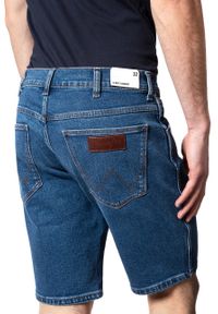 Wrangler - SPODENKI WRANGLER 5 PKT SHORT THE LOOK W14CKP117. Materiał: jeans
