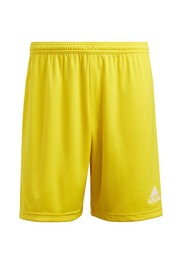 Adidas - Spodenki piłkarskie męskie adidas Entrada 22. Kolor: żółty. Sport: piłka nożna