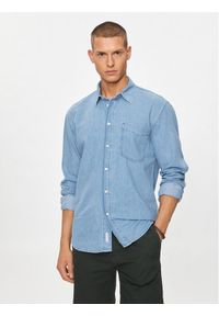 Marc O'Polo Koszula jeansowa 463 9257 22026 Niebieski Regular Fit. Typ kołnierza: polo. Kolor: niebieski. Materiał: bawełna #1