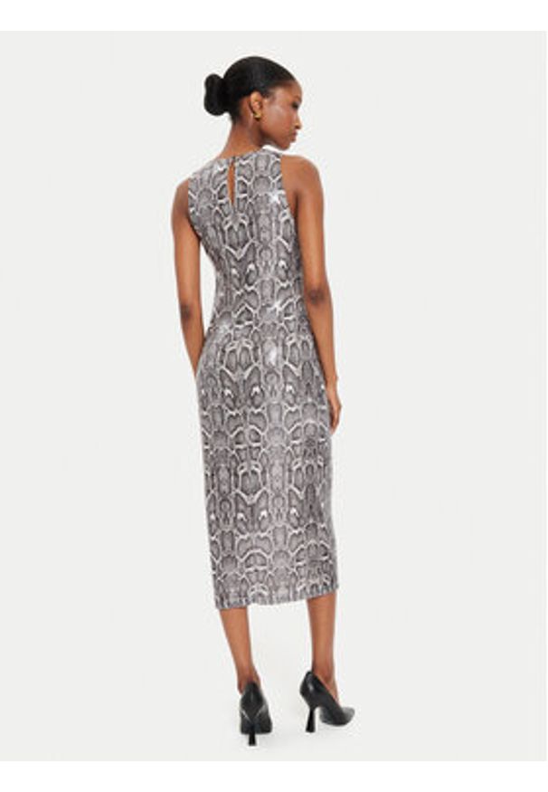 Rinascimento Sukienka koktajlowa CFC0120287003 Szary Regular Fit. Kolor: szary. Materiał: syntetyk. Styl: wizytowy