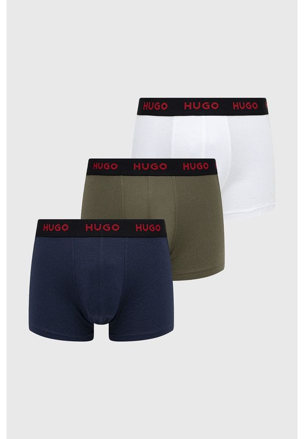 Hugo - HUGO bokserki (3-pack) męskie kolor biały. Kolor: biały