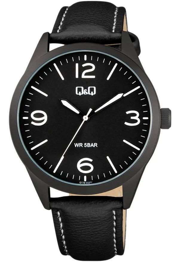 QQ - Zegarek Q&Q Q77B-002P męski czarny .. Kolor: czarny