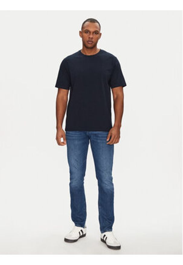Jack & Jones - Jack&Jones T-Shirt Perfect 12268229 Granatowy Regular Fit. Kolor: niebieski. Materiał: bawełna