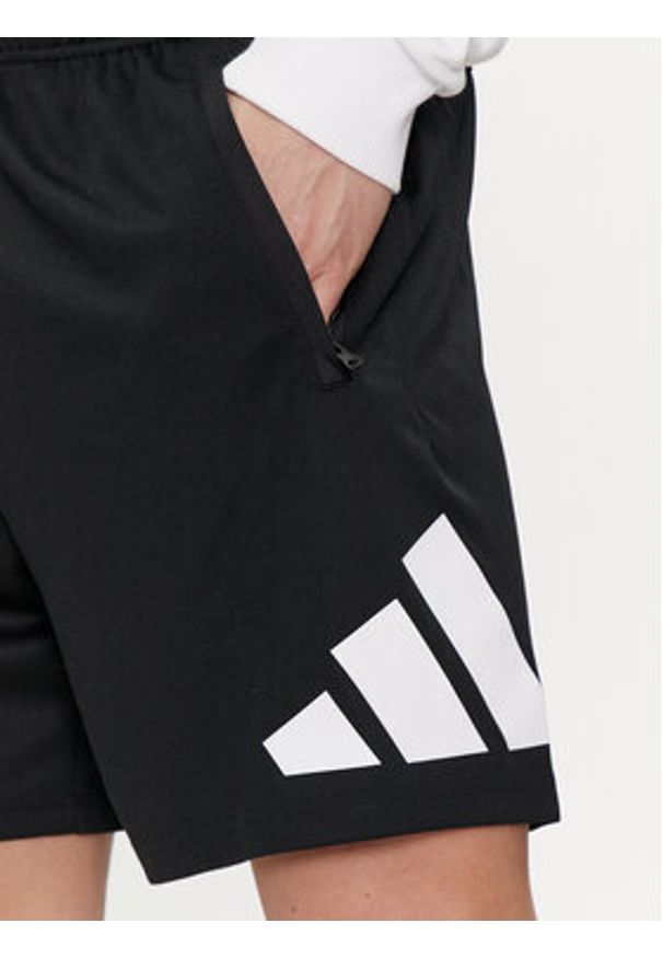 Adidas - adidas Szorty sportowe Train Essentials Logo Training Shorts IB8121 Czarny Regular Fit. Kolor: czarny. Materiał: syntetyk. Styl: sportowy