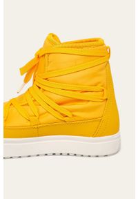 Native - Śniegowce Chamonix. Nosek buta: okrągły. Zapięcie: sznurówki. Kolor: żółty. Materiał: guma #3