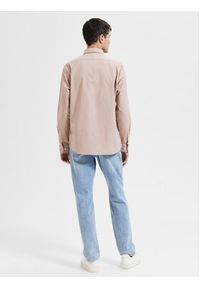 Selected Homme Koszula Rick 16077359 Beżowy Regular Fit. Kolor: różowy. Materiał: bawełna #6