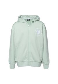 Hi-tec - Bluza Dziecięca Rigel Full Zip Hoodie. Kolor: zielony. Sport: turystyka piesza