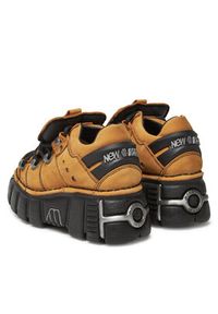 NEW ROCK Sneakersy M-120N-C60 Żółty. Kolor: żółty. Materiał: zamsz, skóra #4