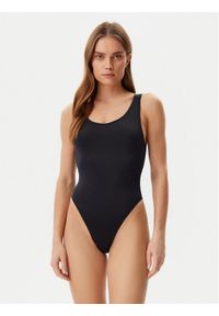 Calvin Klein Swimwear Strój kąpielowy KW0KW02859 Czarny. Kolor: czarny. Materiał: syntetyk