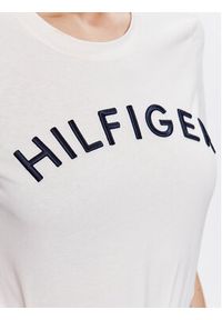 TOMMY HILFIGER - Tommy Hilfiger T-Shirt WW0WW37864 Écru Regular Fit. Materiał: bawełna