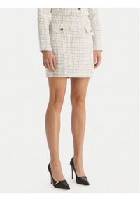 Guess Spódnica mini W5YD15 WHDB2 Biały Regular Fit. Kolor: biały. Materiał: syntetyk #1
