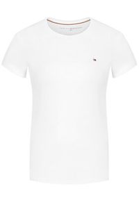 TOMMY HILFIGER - Tommy Hilfiger T-Shirt WW0WW22043 Biały Regular Fit. Kolor: biały. Materiał: bawełna #3