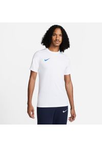 Koszulka treningowa męska Nike Nk Dri-fit Park Vii Jsy Ss. Kolor: biały. Długość rękawa: krótki rękaw. Technologia: Dri-Fit (Nike). Długość: krótkie