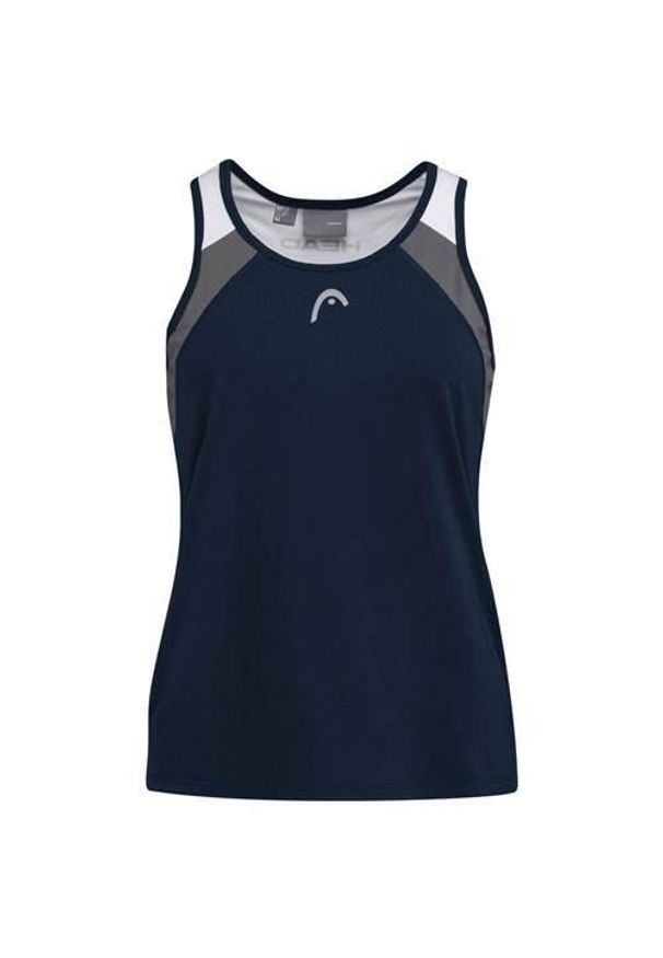 Head - Koszulka bez rękawów dla dziewczynek CLUB 22 Tank Top. Kolor: niebieski. Materiał: poliester. Długość rękawa: bez rękawów. Sport: tenis