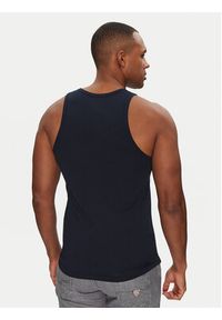 Emporio Armani Underwear Tank top EM000385 AF10771 UB102 Granatowy Slim Fit. Kolor: niebieski. Materiał: bawełna