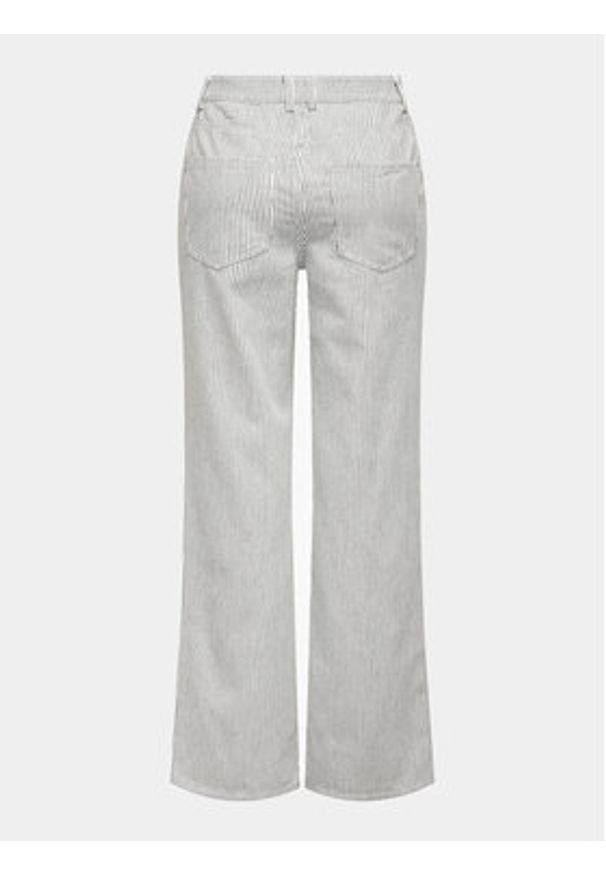 only - ONLY Spodnie materiałowe Merle 15312896 Biały Wide Leg. Kolor: biały. Materiał: bawełna