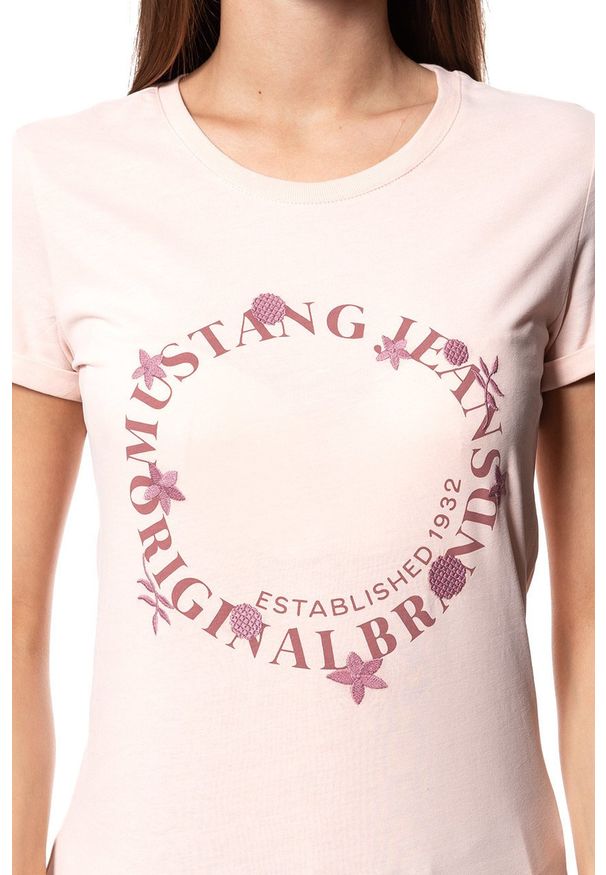 Mustang - MUSTANG T SHIRT DAMSKI Alexia C Print 1008944 8415. Wzór: nadruk