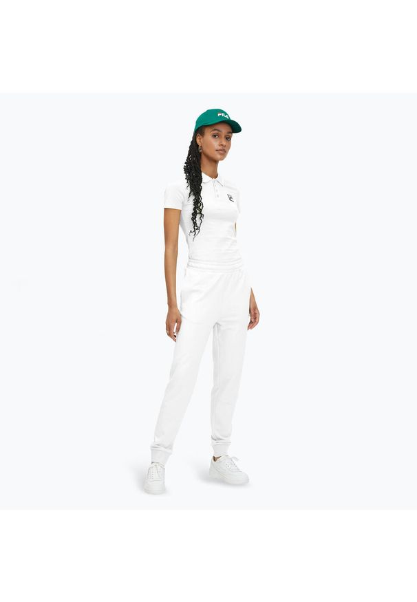 Fila - Koszulka polo damska FILA Leuben. Typ kołnierza: polo. Kolor: biały